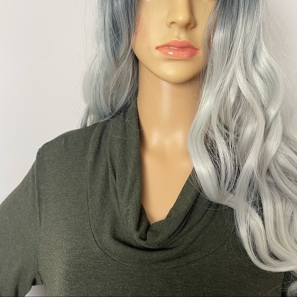 T Tahari Green Lightweight Cowl Neck Sweater – Size 1X - Picture 2 of 13